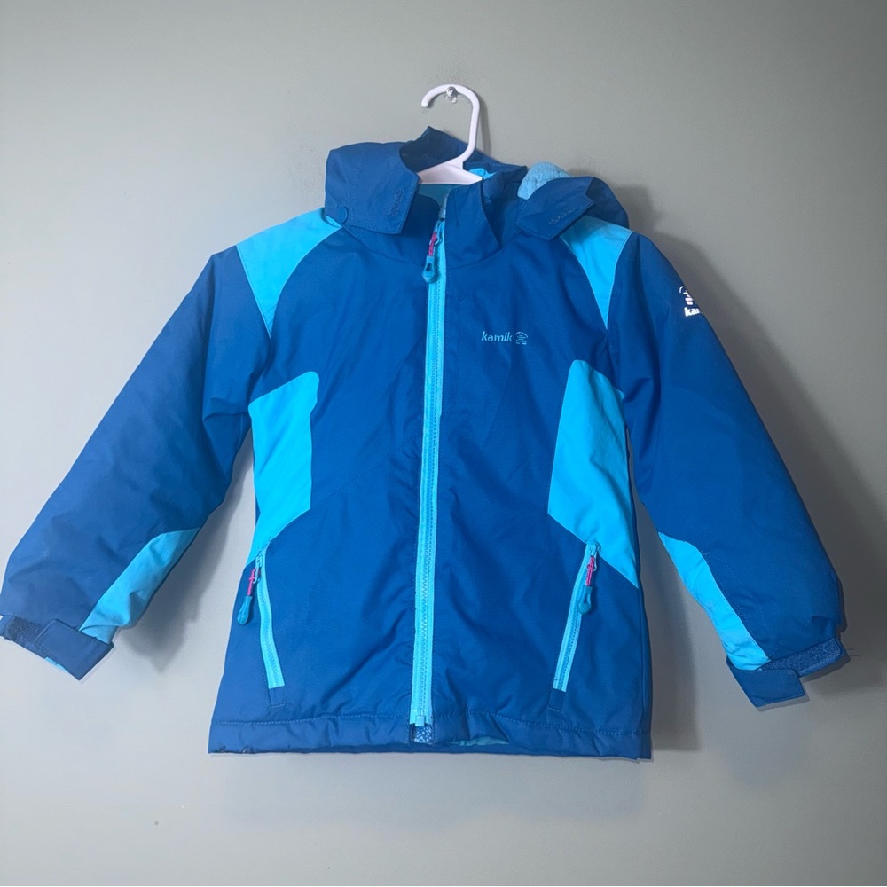 Kamik Girls Evie insulated snow jacket Blue Size 110/5‎